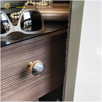 Poignée de porte d'armoire en coquille naturelle écologique originale EADER, style moderne minimaliste, créative, à trou unique, pour tiroir