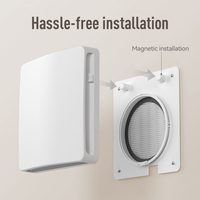 Système de ventilation d'air avec commande filaire, silencieux, installation facile, économie d'énergie, haute efficacité, récupérateur de chaleur ERV, filtres à air