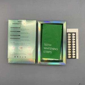 Vente en gros professionnelle 28 pièces bandes de blanchiment dentaire saveur de menthe naturelle formule PAP Non sensible fournitures de blanchiment des dents - Product Image 5