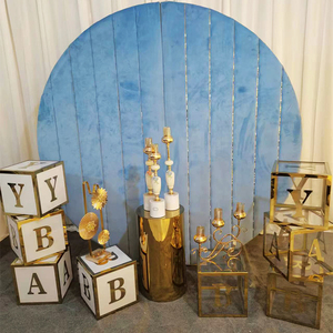 Nuovo modello di decorazioni per palcoscenici per matrimoni Block acrilico scatole per lettere per bambini 30CM scrittura bianca e dorata per la festa della doccia per bambini - Product Image 5