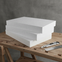 Bloc de mousse de polystyrène non fini, léger, surface lisse, sculptable, pour fournitures artistiques et décoration d'événements, emballage en vrac