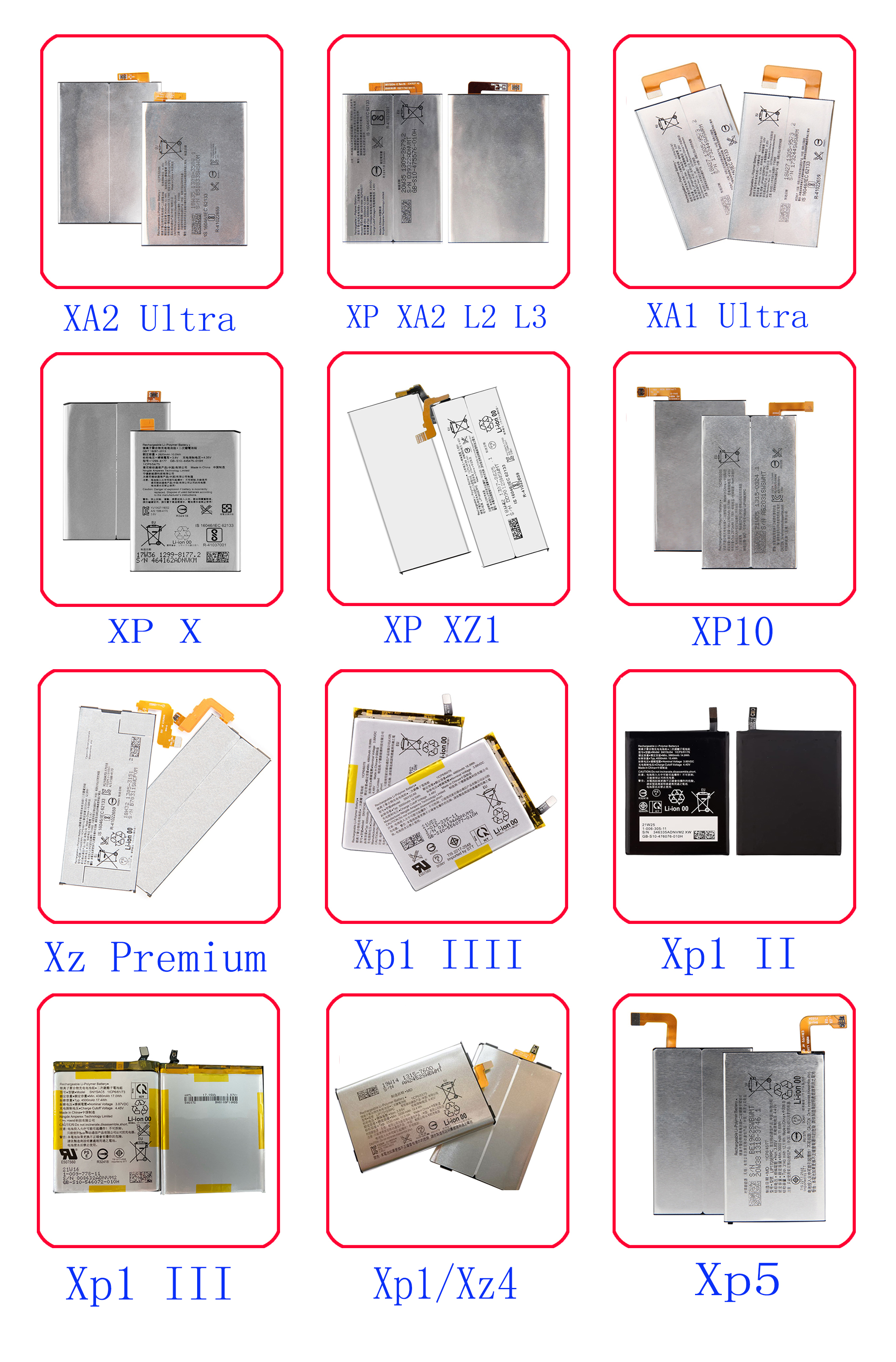 Batterie Sony Xperia XA1 Ultra - Référence LIP1641ERPXC - Neuf - Compatible Sony Ericsson
