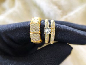 <span class=keywords><strong>Anillo</strong></span> <span class=keywords><strong>de</strong></span> Pareja <span class=keywords><strong>de</strong></span> Lujo Chapado en Oro <span class=keywords><strong>de</strong></span> 18K con Diamantes <span class=keywords><strong>de</strong></span> Circonita Cúbica, Conjunto <span class=keywords><strong>de</strong></span> Anillos <span class=keywords><strong>de</strong></span> Boda para Hombre y Mujer, Compromiso, <span class=keywords><strong>Promesa</strong></span>, <span class=keywords><strong>Matrimonio</strong></span> - Product Image 2