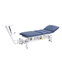 Table de traction pour traitement Dispositif de traction de la colonne lombaire à 4 sections Lit de physiothérapie Table de chute chiropratique Canapé d'examen