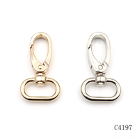 Mousqueton pivotant en nickel doré de qualité, petit fermoir pivotant en métal pour accessoires de maroquinerie