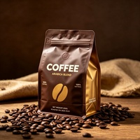 OEM Recyclebare PET+VMPET+PE geurdicht koffiezakjes met ventiel en hersluitbare ritssluiting voor koffiebonen en gelei verpakkingen