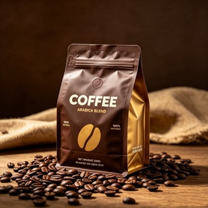 OEM Recyclable Mono PE Coffee <b>Bags</b> Bulk Manufacturer With Valve And Resealable Zipper For Wholesale Coffee Beans Packaging - Product Image 3