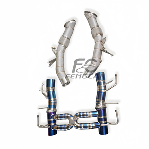 Système d'échappement pour <span class=keywords><strong>Ferrari</strong></span> SF90 3.9T V8 2019-2023, échappement à collecteur, échappement cat-back, tuyaux d'échappement modifiés, puissance accrue pour la voiture - Product Image 2