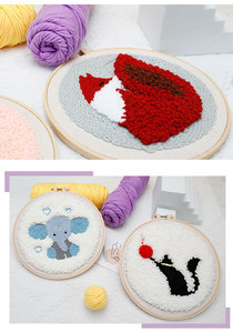 Changxu dễ dàng đấm Kim Thêu Kit người mới bắt đầu Cross Stitch kỹ thuật phim hoạt hình động vật phong cách Handmade may Bộ dụng cụ Quà Tặng thủ công - Product Image 2