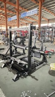 Machine de musculation pour hanches à charge libre en acier, réglable, pour entraînement des fessiers, avec système de sécurité 3D pour Hip Thrust