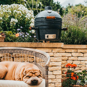 Parrilla de Carbón Cerámica Portátil SEB Kamado de 16 Pulgadas, <span class=keywords><strong>Asador</strong></span> y Ahumador, Ideal para Jardín y Patio Trasero, Barbacoa Familiar - Product Image 5
