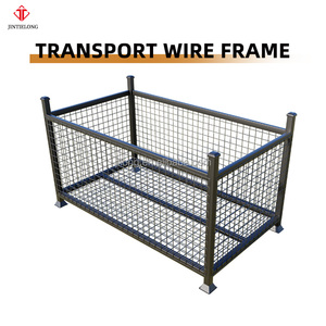 Chariot à plateau JinTieLong, chariot à plateau, design carré, matériau Q235, capacité de charge de 100 kg, couleur noire, durable - Product Image 2