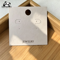 Carte en papier personnalisée pour bijoux, porte-cartes à bijoux, cartes de présentation de bijoux avec logo personnalisé, étiquettes pour bijoux