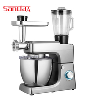 Robot culinaire électrique multifonction 5-en-1 avec bol mélangeur grande capacité 7L, 8L, 10L