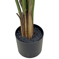 Palmier artificiel en plastique de haute qualité de 150 cm avec des feuilles réalistes, plante artificielle en pot pour la décoration de la maison et du bureau