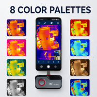 Kamera Termal Smartphone HT-203U-i 256x192 USB-C Inframerah untuk Pemanas Lantai, Deteksi Kebocoran, dan Alat Diagnostik