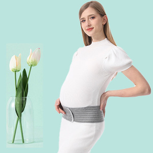 Cintura Addominale in <span class=keywords><strong>Carbone</strong></span> di Bambù Conforme FDA con Ganci e Chiusure in Plastica per Supporto Materno Prenatale e Postpartum - Product Image 5
