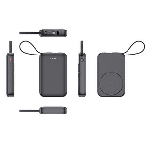 Chargeur de téléphone intelligent Banque d'alimentation magnétique sans fil 10000mAh avec câble de type C intégré pour entrée et sortie PD20W <span class=keywords><strong>Mag</strong></span> Battery Pack - Product Image 4