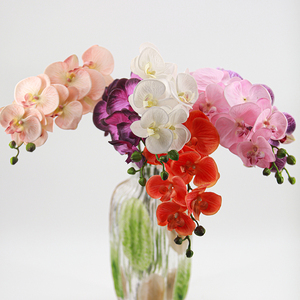 Flores de Orquídea Artificial de Látex Realistas Hechas a Mano con 7 Cabezas, Decoración al por Mayor para Bodas, Fiestas, Hoteles y Hogares - Product Image 3
