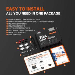 MPPT 12V/24V 99% theo dõi công nghệ CHARGE <span class=keywords><strong>CONTROLLER</strong></span> 98% cao điểm hiệu quả chuyển đổi năng lượng mặt trời Charge Controllers - Product Image 5