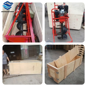 استخدام حديقة البنزين آلة مثقاب التربة الأرضية مقطورة متنقلة نوع آلة حفر حفرة - Product Image 4