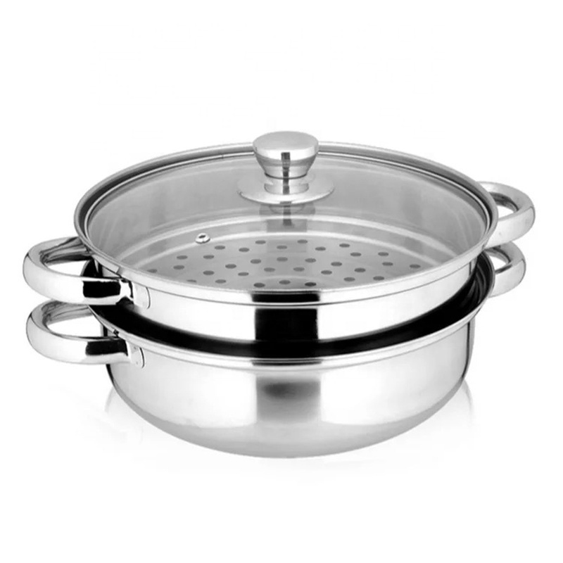 Wholesale Double Layer Food Cookware Stainless