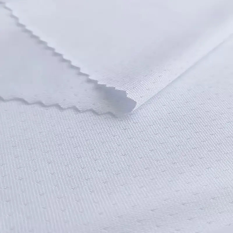 Polyester Spandex Stretch Jersey Sports toff Bird Eye Sublimation Drucks toff Blank White T- Shirt Stoff