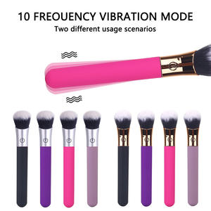 Brocha de Maquillaje 2 en 1, Mini Brocha Vibradora Discreta, Masajeadores Personales, Estimulador de Clítoris y Punto G para Parejas, Juguetes Sexuales para Adultos - Product Image 4