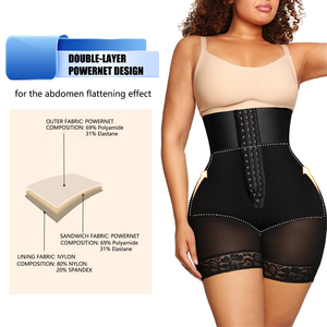 <span class=keywords><strong>Culotte</strong></span> gainante taille haute pour femme, coupe haute, en nylon respirant et fin, confortable pour usage quotidien, contrôle du ventre, forte compression - Product Image 3