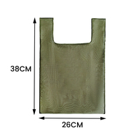 Sac fourre-tout pliable en organza écologique réutilisable, promotionnel et tendance, avec poignée en corde longue de haute qualité, personnalisable