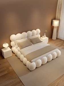 Letto Bubble Cloud Personalizzabile in Velluto Teddy per Camera da Letto - Product Image 5