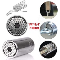 7-19mm Universal Sleeve Tools Cadeaux pour hommes Super Sleeve Wrench Set Adaptateur de perceuse électrique Clé à chocs