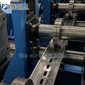 KINGREAL 41mm 21mm Unistruct Channel <span class=keywords><strong>Roll</strong></span> formatrice macchina scanalata montante Unitrust in acciaio <span class=keywords><strong>C</strong></span> U canale <span class=keywords><strong>Roll</strong></span> formatrice - Product Image 4