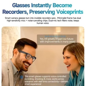 แว่นตาอัจฉริยะ G300 พร้อมระบบ AI ไร้สาย รองรับการแ<span class=keywords><strong>ป</strong></span><span class=keywords><strong>ล</strong></span><span class=keywords><strong>ภาษา</strong></span>แบบเรียลไทม์ ภาพคมชัดระดับ 1080P ระบบจดจำภาพ ผู้ช่วยเสียง ระบบเล่นเพ<span class=keywords><strong>ล</strong></span>ง มาตรฐานกันน้ำ IP67 - Product Image 4