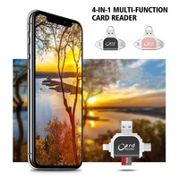 Adaptateur de caméra de Type C tendance pour Macbook multi-ports 4 en 1 lecteur de carte mémoire universel pour iPhone ordinateur portable TF lecteur de carte SD
