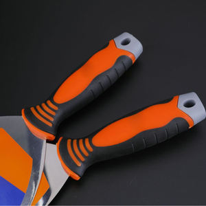 Couteau à mastic en acier inoxydable avec poignée TPR, racloir, truelle à plâtre, outil <span class=keywords><strong>de</strong></span> lissage <span class=keywords><strong>de</strong></span> la boue, remplisseur mural à haute élasticité - Product Image 3