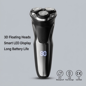 Afeitadora Eléctrica CITICITY para Hombre, Recargable por USB, 3 Cuchillas Flotantes 3D, Maquinilla de Afeitar de Doble Cuchilla para Barba y Rostro, Uso Doméstico - Product Image 1