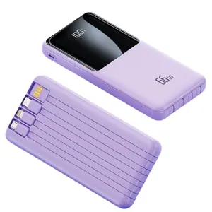 Pin USB 20000mAh 10000mAh sạc nhanh mini xách tay chia sẻ 130W ngân hàng tus chất lượng 90000 mAh ngân hàng điện pin bên ngoài