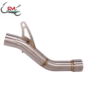 Silencieux d'échappement Slip-On pour moto <span class=keywords><strong>DUCATI</strong></span> <span class=keywords><strong>Monster</strong></span> 821 <span class=keywords><strong>Monster</strong></span> 1200 2014 - <span class=keywords><strong>2016</strong></span> modifié avec tuyau de liaison central de catalyseur - Product Image 2