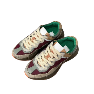 Zapatos de Diseñador de Lujo para Mujer, Zapatos Gruesos de Alta Calidad, Marca Retro, Zapatillas Casuales Transpirables con Malla de Encaje para Caminar - Product Image 1