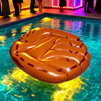 Gant de baseball gonflable géant pour piscine, 59,4 pouces, marron, en PVC épaissi haute résistance, étanche, pour piscine, plage, fête