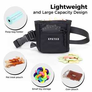 Bolso Bandolera Cruzado Unisex de Nailon con Bolsillo para Premios para Perros, Carga USB y Correa Magnética para Suministros de Paseo de Mascotas - Product Image 4