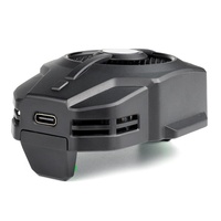 Ventilateur de refroidissement pour téléphone portable 500 mAh à refroidissement liquide semi-conducteur avec anneau lumineux RGB, radiateur à refroidissement instantané, clip arrière, accessoires de jeu