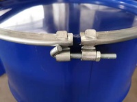 Fût métallique cylindrique à tête ouverte de 210 L, fût en acier de 55 gallons pour stockage de confiture