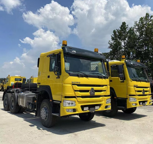 Truk traktor kepala baru SINOTRUK HOWO merek handal Tiongkok 6x4 10 roda terlaris LHD Euro 2 truk traktor untuk dijual di Sudan - Product Image 1
