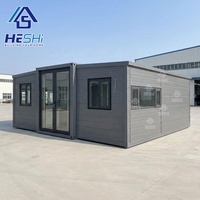 Maison Conteneur Extensible Préfabriquée Personnalisée 40 pieds 30 pieds 20 pieds, Maison Préfabriquée à Deux Chambres à Coucher, Casas Prefabricadas