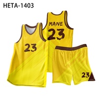 Uniforme de Baloncesto Personalizado de Poliéster con Nuevo Diseño Reversible, Conjunto de Uniforme de Baloncesto de Malla de Secado Rápido