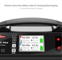 Chargeur de batterie LiPo LiHV UP1200AC PLUS 15A 6-12S avec écran d'affichage pour drone UAV