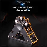 Fidget Spinner Roue de Ferris Créatif, Ornement de Bureau, Jouet Anti-Stress, Gyroscope Métallique EDC, Gadget de Décompression, Cadeau, Modèle Chine MTL89