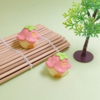 100 Buah Miniatur Rumah Jamur Mini Kerajinan Resin Ornamen Taman Peri Patung Miniatur Dekorasi Rumah Boneka Pot Bunga Dekorasi Rumah
